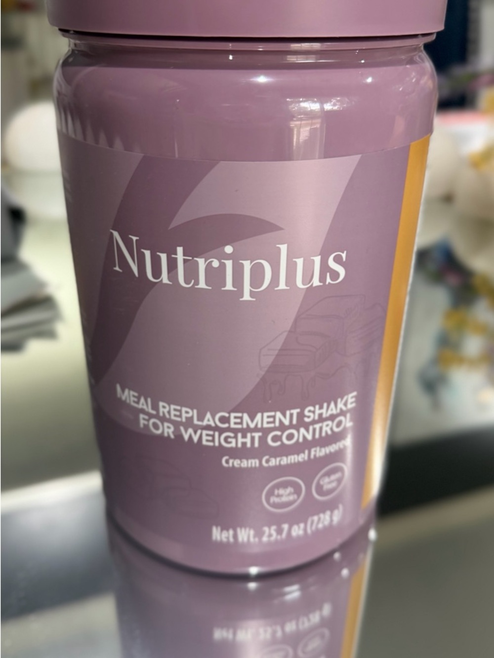 Farmasi Nutriplus Meal Replacement Shake - Pink & Gold Accents